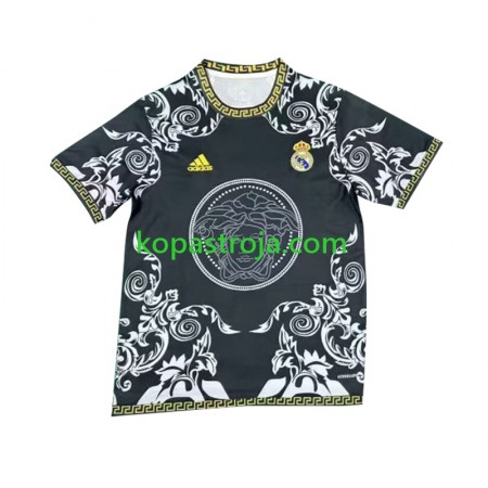 Billiga Fotbollströjor Real Madrid Versace Edition Hemma tröja Svart 2024/25 Kortärmad